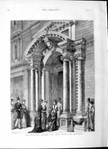 Original Old Antique Print 1877 Grosvenor Gallery New Bond Street London Art