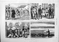 Original Old Antique Print 1877 War East Roumanian Siers Rustchuk Danube 19th