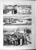 Old Antique Print 1877 War Constantinople Softa Ships Dolm-Bagtche Army 19th
