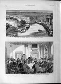 Old Antique Print 1877 Widcombe Bridge Bath Penge Court Bromley Prisoners 19th