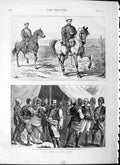 Old Antique Print 1877 Russian Duke Nicholaievitch Turks Constantinople 19th