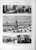 Old Antique Print 1877 War Russian Army Constantinople Plojesti Telegraph 19th