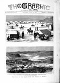 Original Old Antique Print 1877 War Turkish Siers Shumla Hospital Tcherkess