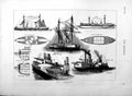 Old Antique Print 1877 Deck Plans H.M.S Inflexible Ship War Battery Stern 19th