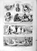 Old Antique Print 1877 War Bazaar Yeni Saghra Bulgarians Rasgrad Mosque 19th
