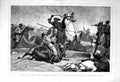 Original Old Antique Print 1877 War Battle Cossacks Bashi-Bazouks Haidar Keui
