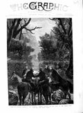 Original Old Antique Print 1877 Russian Sier Balkans General Gourko Shipka Pass