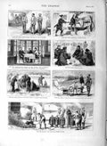 Original Old Antique Print 1877 Russian War Siers Czar Kitchen Biela Doctor