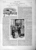 Old Antique Print 1877 Illustration Story Celia'S Arbour Faith'S Church 19th