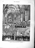 Original Old Antique Print 1877 Town Hall Manchester England Mayor Architecture
