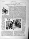 Old Antique Print 1877 Illustration Celia'S Arbour Story Piano Ladies Men 19th