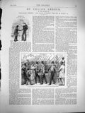 Original Old Antique Print 1877 Siers Marching Illustration Celia'S Arbour 19th