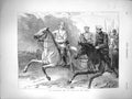 Original Old Antique Print 1877 Czarevich Staff Horses Battle Field War 19th
