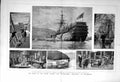 Antique Old Print 1877 Training Ship Britannia Dartmouth Hindostan Prince 19th