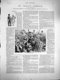 Old Antique Print 1877 Scene Leonard Victoria Cross Celia'S Arbour Story 19th