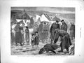 Original Old Antique Print 1877 Russian Siers Plevna Women Children Vraca War