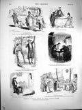 Old Antique Print 1877 Italy Folk Priest Shopman Cappellano Comyns Carr 19th