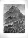 Old Antique Print 1877 Suleiman Pasha Shipka Pass Assault Mount Nicholas 19th