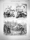 Original Old Antique Print 1877 Russian Siers Asia Duke Nicholas Czarevich Lom