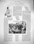 Original Old Antique Print 1878 Celia'S Arbour Illustration Story Moses Men