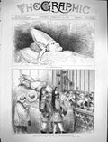 Old Antique Print 1878 Lying State Pope Pius Chapel Sacrament St. Peter'S 19th