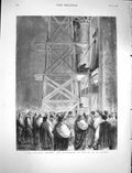 Old Antique Print 1878 Vale Pontifex Maxime Entombment Pius St. Peter'S 19th