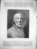 Original Old Antique Print 1878 Portrait Leo New Pope Joachim Pecci Man 19th