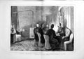 Original Old Antique Print 1878 Nelidow Pasha Duke Nicholas Adrianople Peace