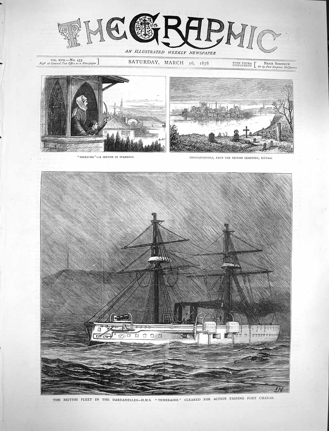 Old Antique Print 1878 Stanley Africa Exploration Kalulu Falls River Boat 19th