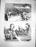 Old Antique Print 1878 Phonograph Tyndall Preece Polo Whalley Manchester 19th