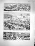 Original Old Antique Print 1878 Kaffir War Cape Colony Transvaal Zulu Elizabeth