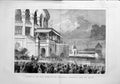 Old Antique Print 1878 Paris Exhibition Presidential Declaration Balcony 19th