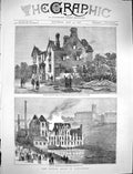 Old Antique Print 1878 Cotton Riots Lancashire Colonel Jackson Paghouse 19th