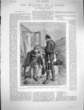 Original Old Antique Print 1878 Napoleon Dunghill Prussian Sier Sedan War Man