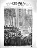 Old Antique Print 1878 Funeral King George Hanover Windsor Chapel London 19th