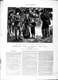 Old Antique Print 1879 Illustration Story James Payn Family Country Horse 19th