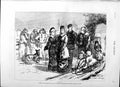Original Old Antique Print 1879 Marquis Lorne Princess Louise Ottawa Canda Snow