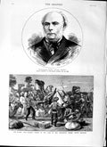 Old Antique Print 1879 Francois Paul Jules Grevy Afghan War Bombay Native 19th