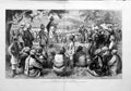 Original Old Antique Print 1879 General Samuel Browne Bussowal Jellalabad War