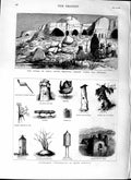 Original Old Antique Print 1879 Waterton America Samuel Browne Jellalabad War
