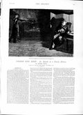 Old Antique Print 1879 James Payn Illustration Story Man Lady House Art 19th