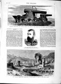 Original Old Antique Print 1879 General Maude Cheena Bazar Chelmsford Victorian
