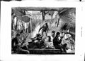 Original Old Antique Print 1879 Moose Hunting Canada Men Guns Sport Shanty 19th