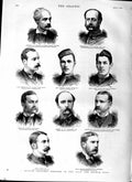 Original Old Antique Print 1879 British Officers Zulu Afghan War Willis P 19th