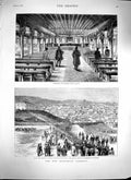 Original Old Antique Print 1879 Bulgarian Assembly Tirnova Dondoukoff-Korsakoff