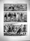 Old Antique Print 1879 Afghan War Sam Browne Khan Kunar Jellalabad Chadeh 19th