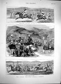 Original Old Antique Print 1879 Afghan War General Roberts Khost Brougham 19th