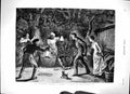 Old Antique Print 1879 Anglo-Indian Life Snake Dog Natives Man Woman Art 19th