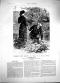 Antique Print Ref.207 1879 James Payn Illustration Story Man Woman Romance