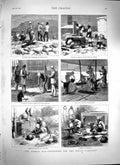 Old Antique Print 1879 Afhgan War Telegrams Lundi Kotul Musjid Peshawur 19th
